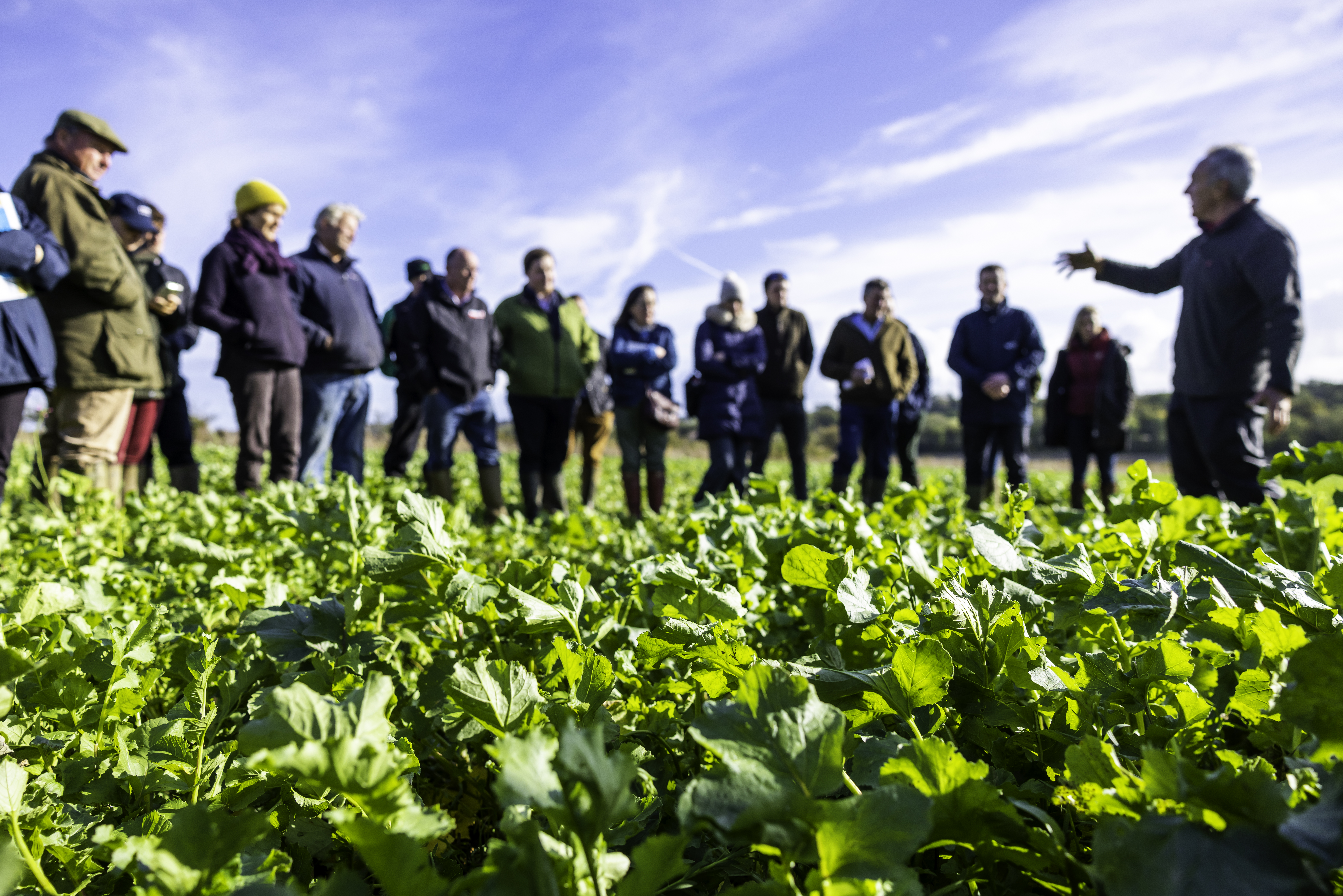Farmers and members of the community discussing Catchment First with Southern Water